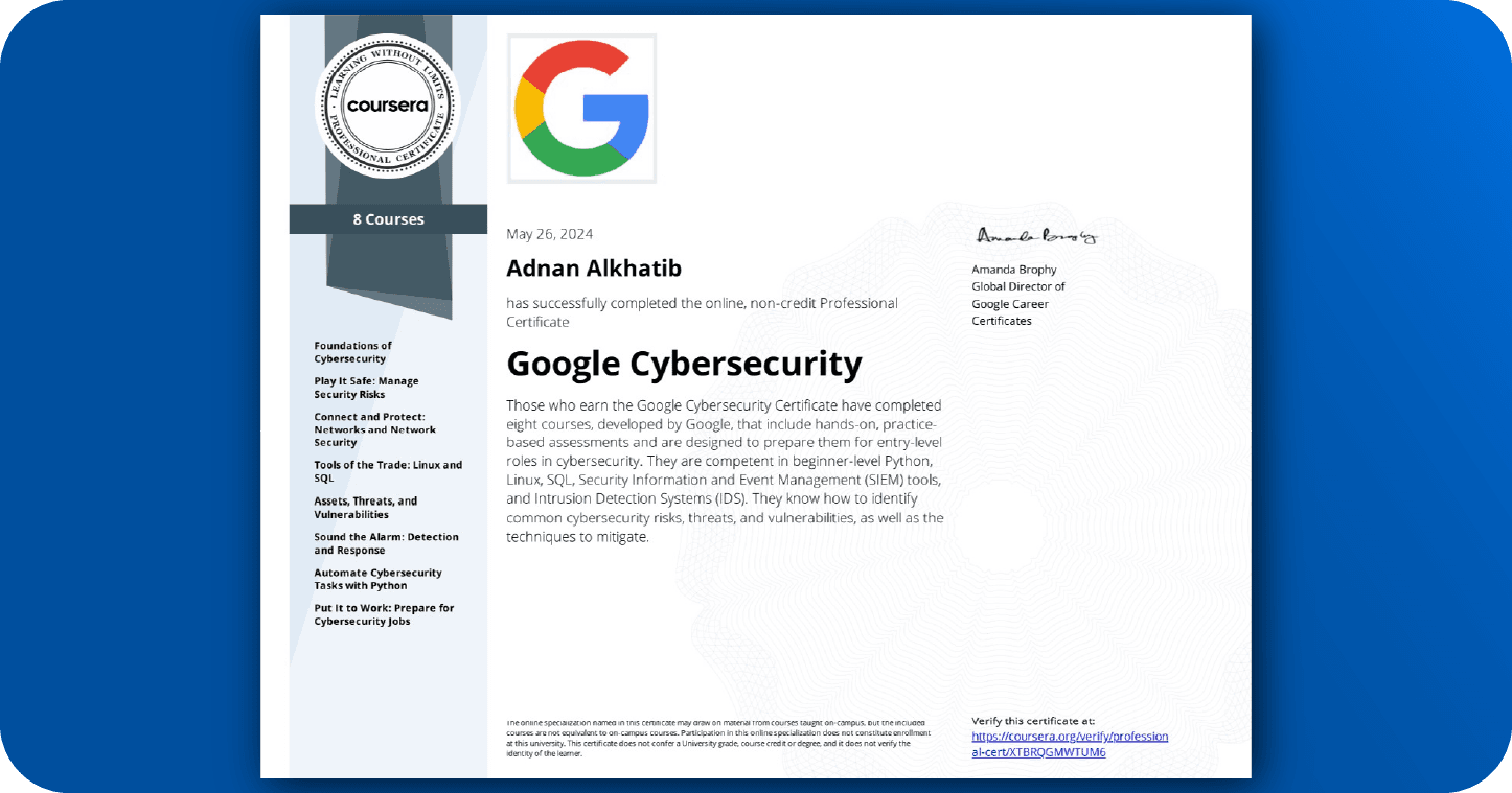 Certification