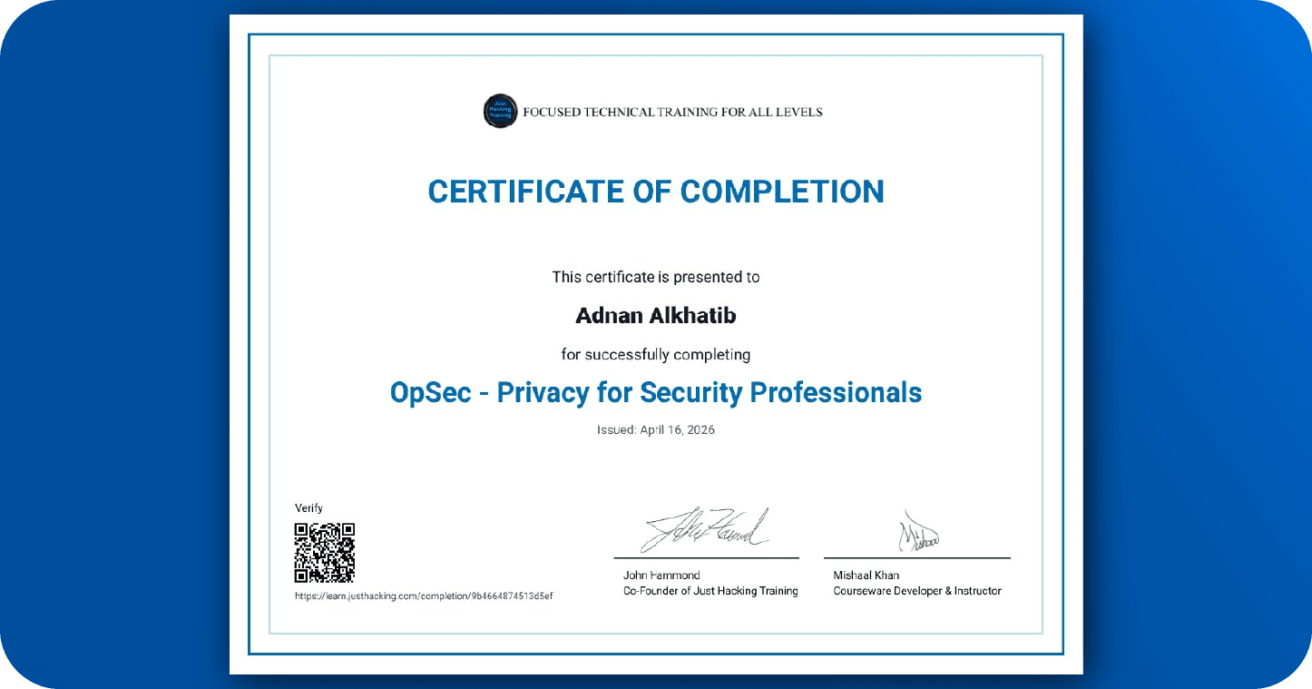 Certification